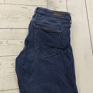 AG Adriano Goldschmied Womens Size 25 Blue Dark Wash Skinny Stretch Denim Jeans